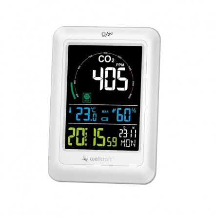 CO₂-Messgerät mit Thermo-Hygrometer